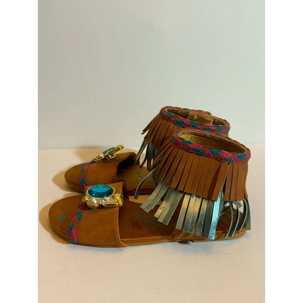 Pocahontas Costume Sandals for Kids From The Disney Store Size 13/1